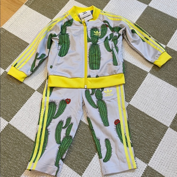 Mini Rodini Other - Adidas x Mini Rodini Kids Cactus Print Track Suit